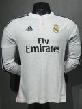 2014-2015 RMA Home Player Version 长袖球员 Long Sleeve Retro Soccer Jersey