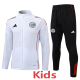 25-26 Ajax White Kids Jacket Tracksuit #E25126(童装)