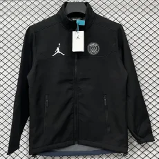 2025-26 PSG Jordan Black Outdoor Jackets #RK901软料
