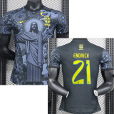 24-25 Brazil Blue Special Edition Fans Soccer Jersey *耶稣蓝色