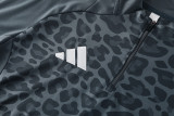 2025 AD Dark gray Half Pull Tracksuit #AB08 (半拉链)