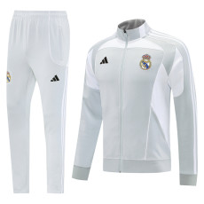 2025-26 RMA Light gray Jacket Tracksuit #07