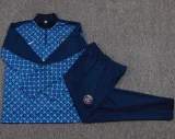 25-26 PSG Royal blue Half Pull Tracksuit #B2566(半拉链