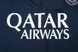 2025-26 PSG Royal blue Kids Half Pull Tracksuit#E2575(童装)(半拉链）