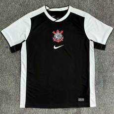 25-26 Corinthians Black Fans Soccer Jersey