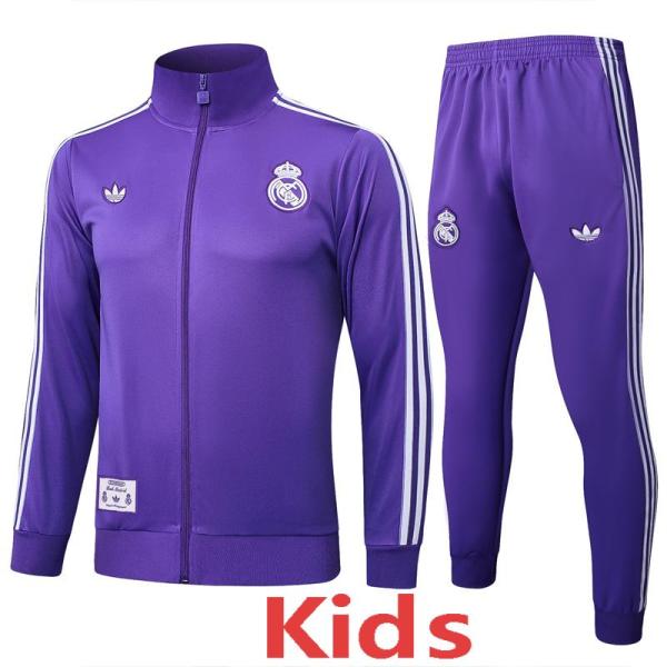 2025-26 RMA Purple Kids Jacket Tracksuit #E2505(童装)