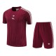 2025-26 Manchester United red training jersey and shorts kit