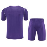 24-25 Real Madrid purple training set with vertical stripes