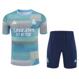 Real Madrid Teal Patterned Training Jersey 2025
