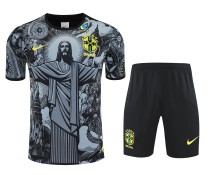 Brazil National Team 2025 The Redeemer Monochrome Training Kit