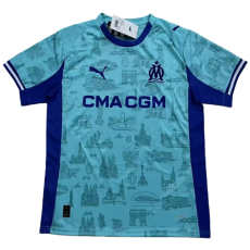 2025-26 Mens Marseille blue soccer jersey