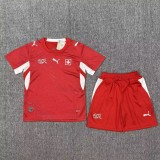 2026-27 Kids Switzerland Home red soccer jersey