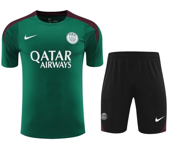 Paris Saint-Germain 2024-25 Dri-FIT Training Kit (Green/Black/Burgundy)