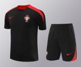 Portugal 2024-25 Dri-FIT Training Kit (Black/Red)