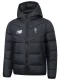 2025-26 Mens Porto Black Hooded Cotton Coat