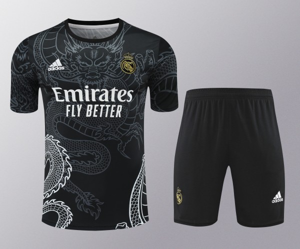 Real Madrid Black Dragon Pattern Training Kit