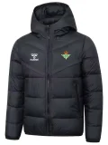2025-26  Mens Real Betis Black Hooded Cotton Coat