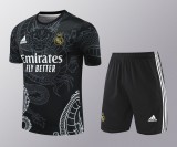 Real Madrid Black Dragon Pattern Training Kit