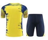 Barcelona 2024/25 Pre-Match Training Kit - Blaugrana Abstract Print with Yellow Accents