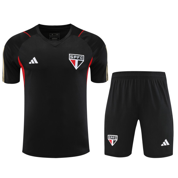Sao Paulo FC 2024/25 Training Kit - Core Black Base with Red & White Accents