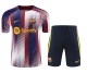 Barcelona 2024/25 Pre-Match Training Kit - Blaugrana Dynamic Stripe with White & Yellow Accents