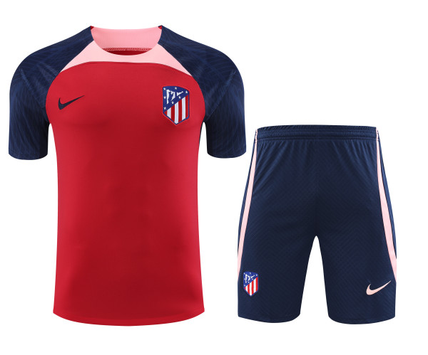 Atletico Madrid Red Navy Pink Paneled Concept Kit