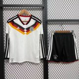 2026-27 Kids  Germany home white long sleeve soccer  jersey