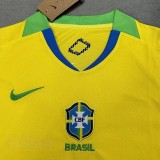 2025-26 Women  Brazil home yellow soccer jersey