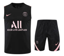 Paris Saint-Germain Training Vest & Shorts Set – Black/Pink