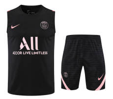 Paris Saint-Germain Training Vest & Shorts Set – Black/Pink