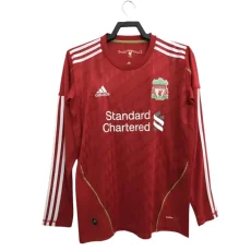 2010 Mens Retro Liverpool red home Long Sleeve Jersey