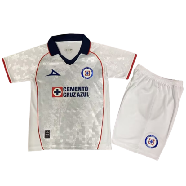 2025-26 Kids Cruz Azul  Special Edition white soccer Jersey