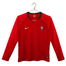 2018 Mens Retro Portugal  home  Long sleeve Jersey