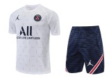 Paris Saint-Germain 2021-2022 Jordan Pre-Match Training Kit (Short Sleeve + Shorts)