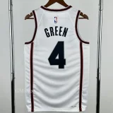 24-25 ROCKETS GREEN #4 White City Edition Top Quality Hot Pressing NBA Jersey