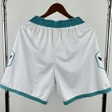 Hornets White City Edition Top Quality NBA Pants