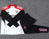 2025-26 Kids Arsenal white Half pull Tracksuit suit   #E25186(童装半拉链)