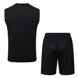 2025-26  Mens Manchester City Black vest training Short suit  #D25229