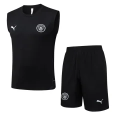 2025-26  Mens Manchester City Black vest training Short suit  #D25229
