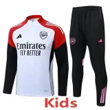 2025-26 Kids Arsenal white Half pull Tracksuit suit   #E25186(童装半拉链)