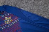 2025-26 Kids Barcelona variegated blue Half Pull Tracksuit   #E25174(童装半拉链)