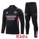 2025-26 Kids Arsenal black Half pull Tracksuit suit  #E25187 (童装半拉链)