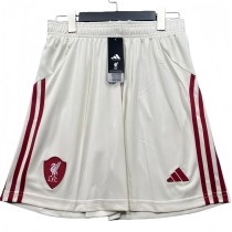 2025-26 Mens Liverpool away  Beige Shorts Pants