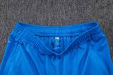 2025-26 Kids Real Madrid blue Half Pull Tracksuit
