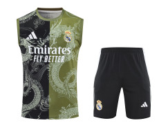 Real Madrid 2024-2025 Special Edition Training Vest Kit (Dragon Print)