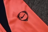 2025-26 Mens Barcelona  Orange Half Pull Tracksuit  #B25136