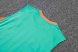 2025-26 Mens  Fluminense green vest Training Short Suit  D25217#