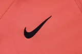 2025-26 Mens Barcelona  Orange Half Pull Tracksuit  #B25136