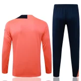 2025-26 Mens Barcelona  Orange Half Pull Tracksuit  #B25136