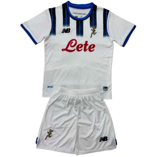 2025-26 Kids Atalanta away white soccer Jersey